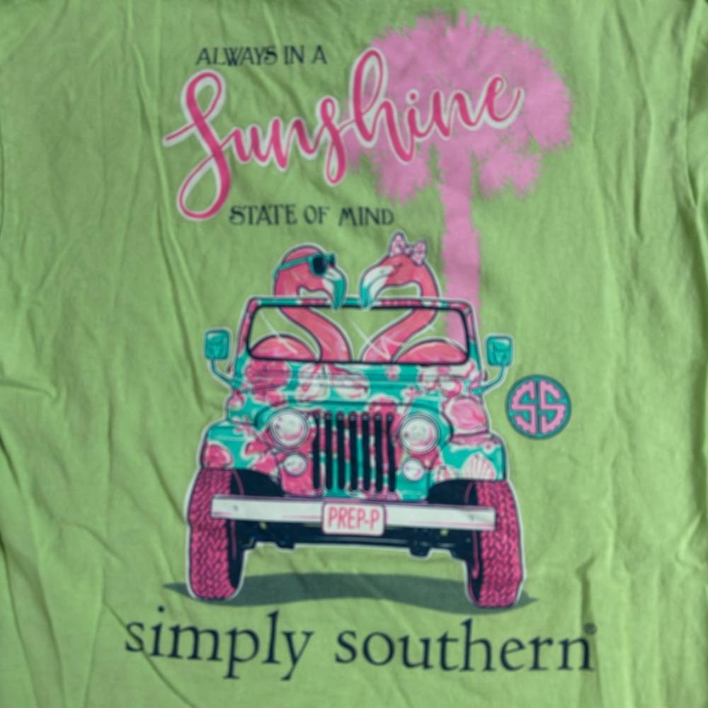 BUNDLE 5-$20 Simply Southern Lime Green T-Shirt